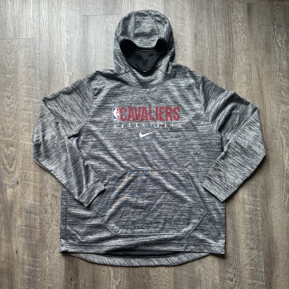 Men's Size XXL‎ Nike Cleveland Cavaliers Showtime Hoodie Gray PLAYER ISSUED
